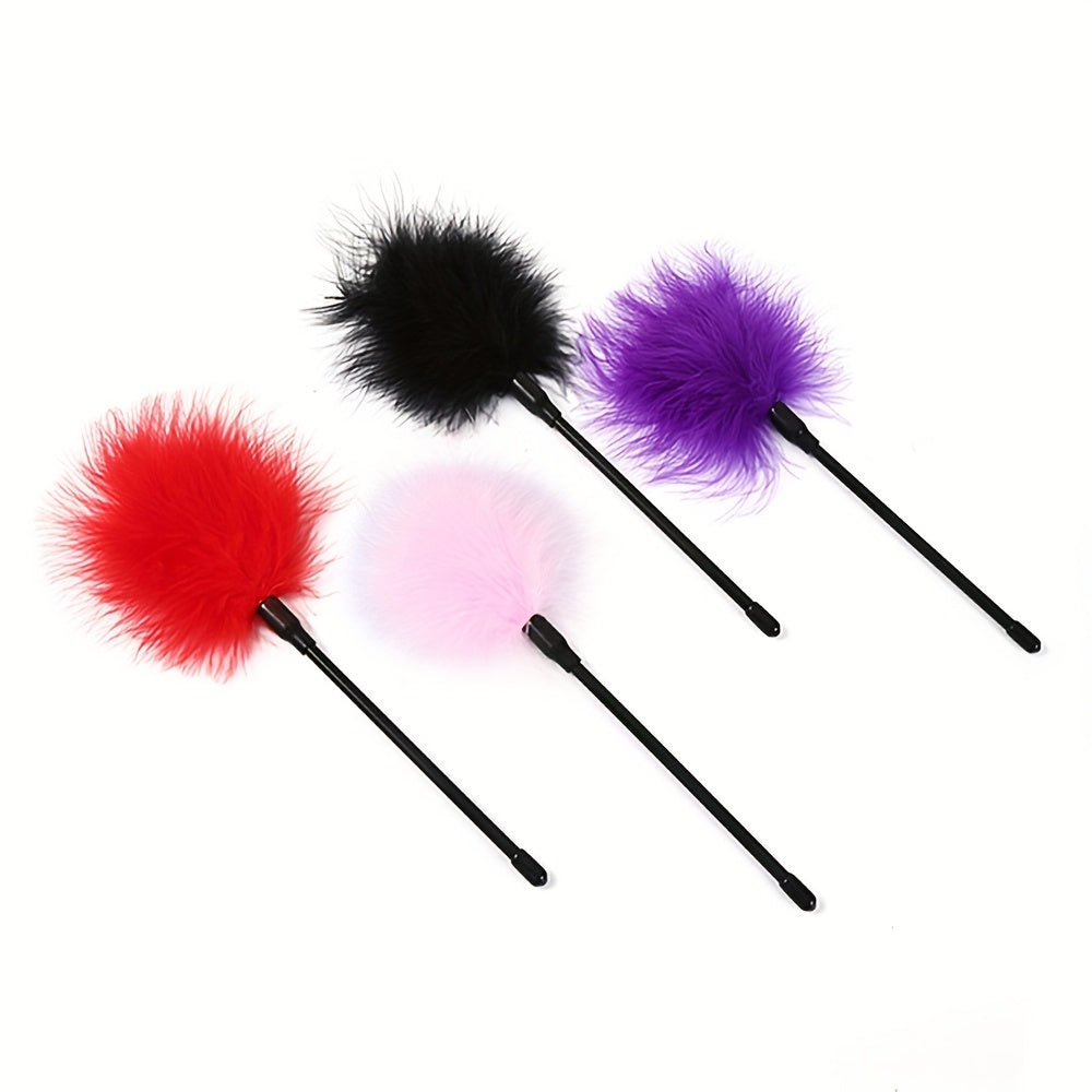 1pc Seductive Feather Whip Flirt Stick - Soft Flogger for Couples Intimate Play - Sensual Tease Adult Game - Durable Erotic Accessories for Romantic Adventures luvshop24