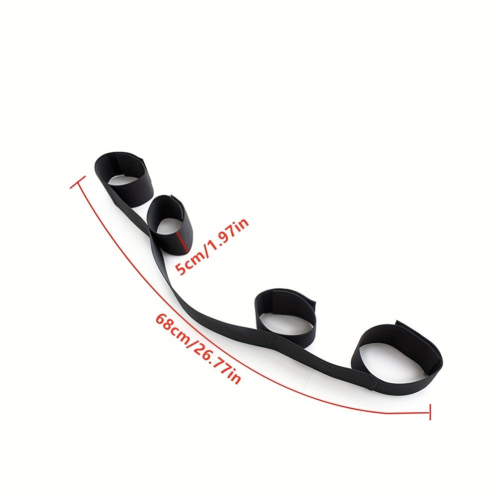 1pc Premium BDSM Restraints Set - Soft Leather Handcuffs & Bed Bondage Kit for Intimate Adventures - Enhanced Sensuality Wrist & Ankle Cuffs for Couples & Women luvshop24
