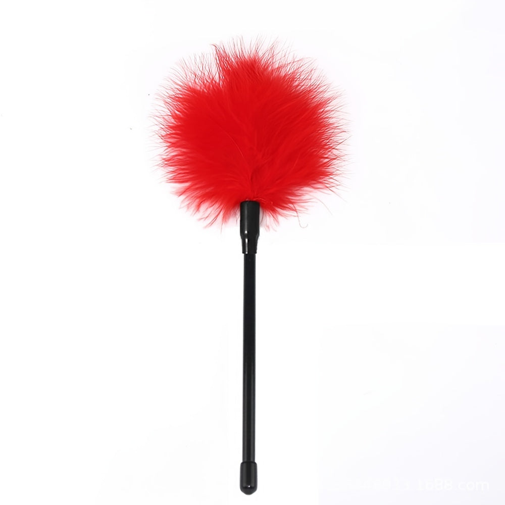1pc Seductive Feather Whip Flirt Stick - Soft Flogger for Couples Intimate Play - Sensual Tease Adult Game - Durable Erotic Accessories for Romantic Adventures luvshop24