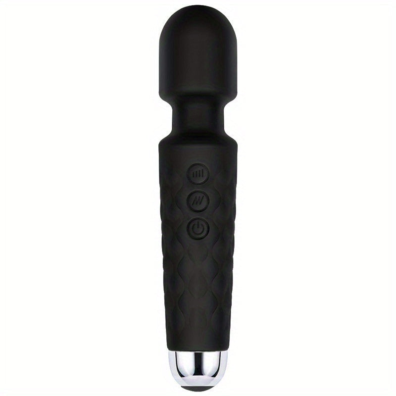 20 Vibrations Pattern Powerful Quiet Rechargeable Magic Wand Massager luvshop24