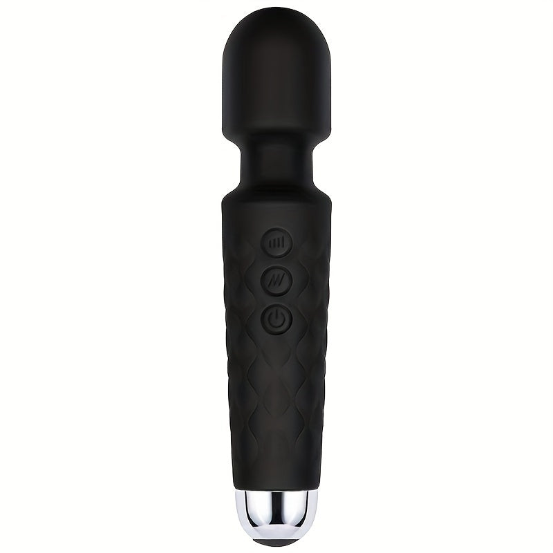 20 Vibrations Pattern Powerful Quiet Rechargeable Magic Wand Massager luvshop24