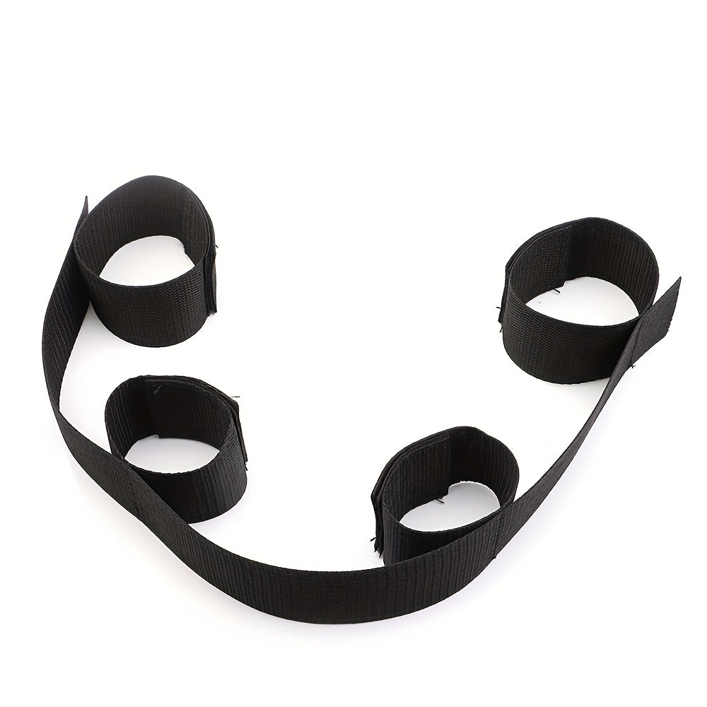 1pc Premium BDSM Restraints Set - Soft Leather Handcuffs & Bed Bondage Kit for Intimate Adventures - Enhanced Sensuality Wrist & Ankle Cuffs for Couples & Women luvshop24