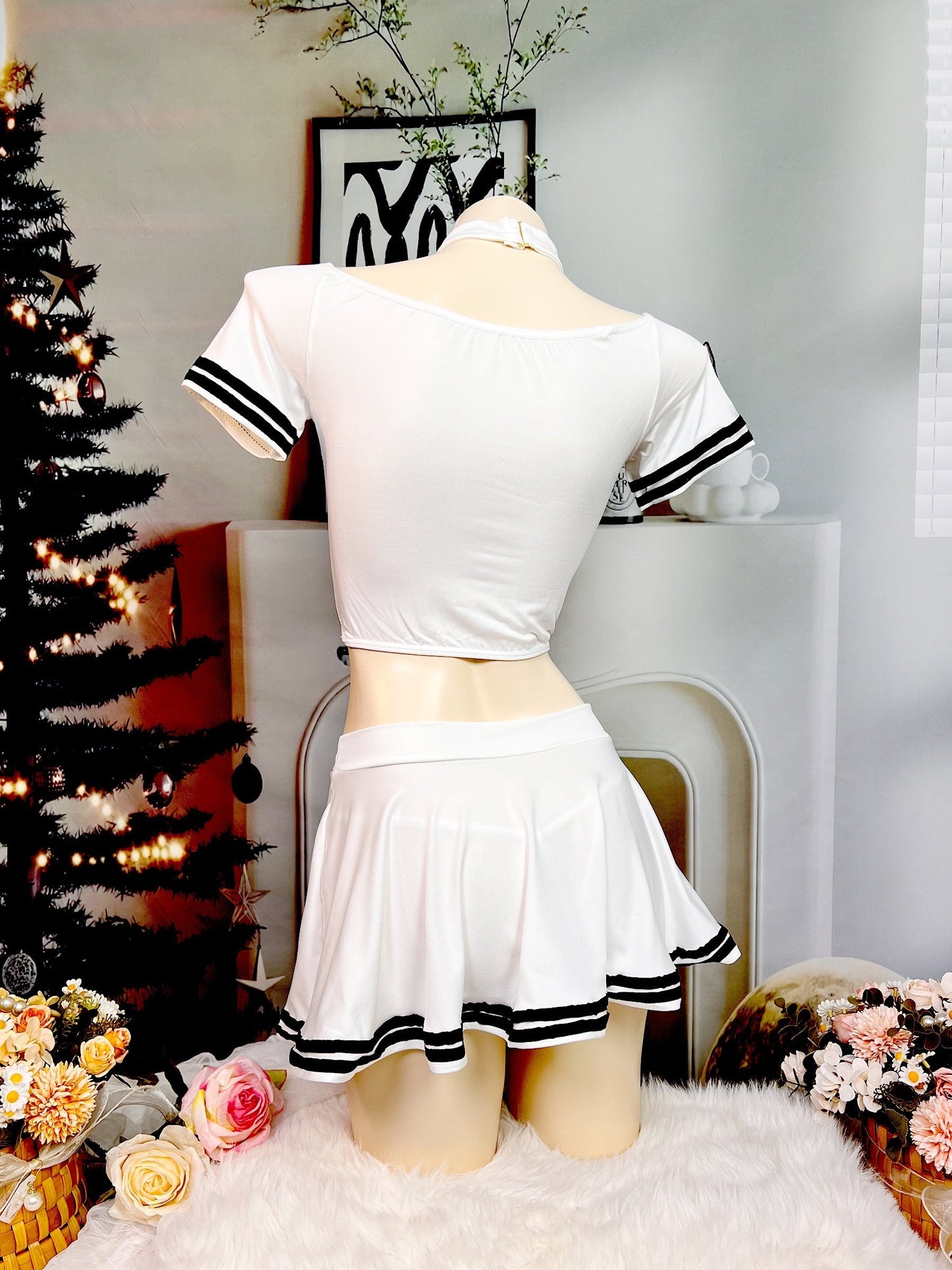 Naughty Sailor Suit Cosplay Costume, Without Fishnet Stockings, Women's Sexy Erotic Clothing luvshop24