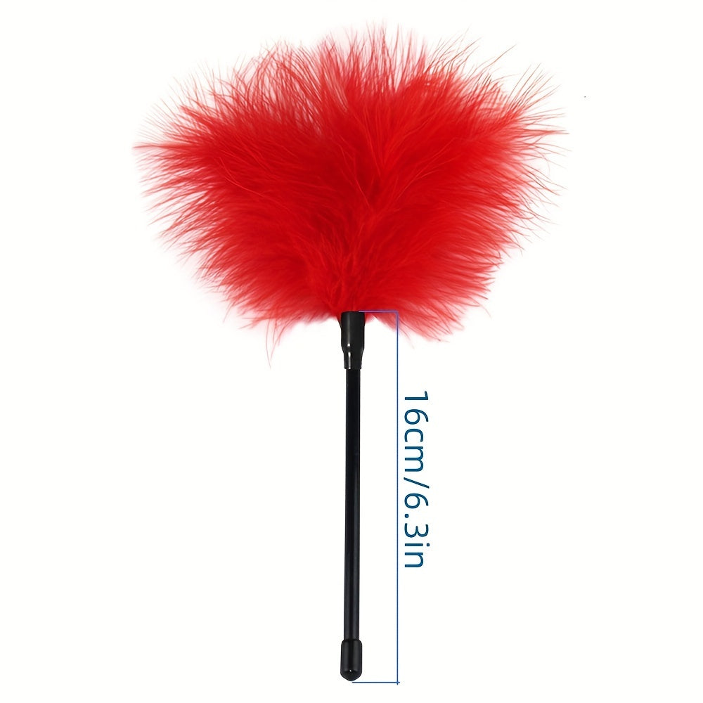 1pc Seductive Feather Whip Flirt Stick - Soft Flogger for Couples Intimate Play - Sensual Tease Adult Game - Durable Erotic Accessories for Romantic Adventures luvshop24