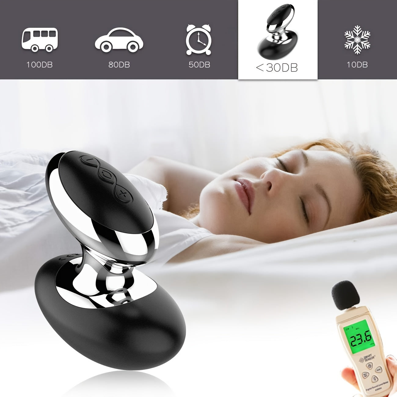 Acvioo Personal Wand Massager With 10 Magic Vibration Modes, Handheld Whisper Quiet, Full Body Silicone Therapy Massager Cordless For Neck Shoulder Back Body Massage, Sports Recovery (Black) luvshop24
