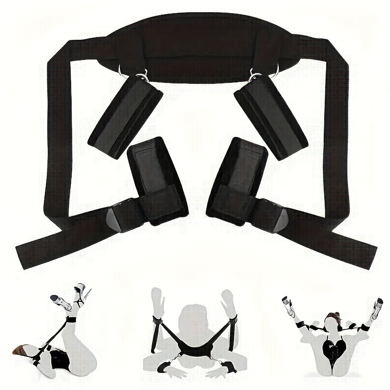1pc Hand & Foot Bondage Bondage Erotic Body Position Toy Belt, BDSM Adult Products, Sexy, Sexual Aid Toys, Magic Split Legs with Pillows, Sexual Regulation Bondage Adult Products Friend Gifts, Erotic Body Position, Sexual Aid luvshop24
