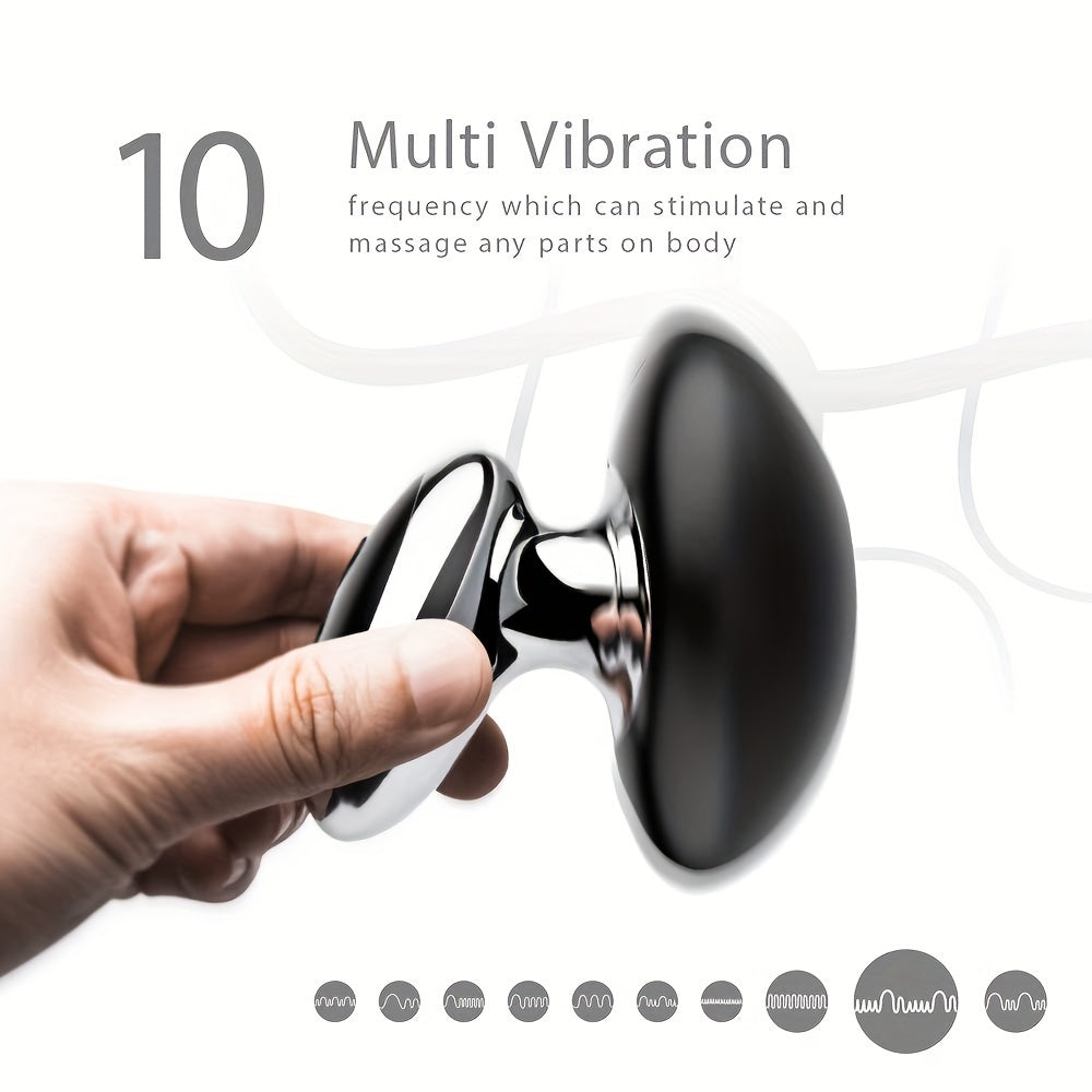 Acvioo Personal Wand Massager With 10 Magic Vibration Modes, Handheld Whisper Quiet, Full Body Silicone Therapy Massager Cordless For Neck Shoulder Back Body Massage, Sports Recovery (Black) luvshop24