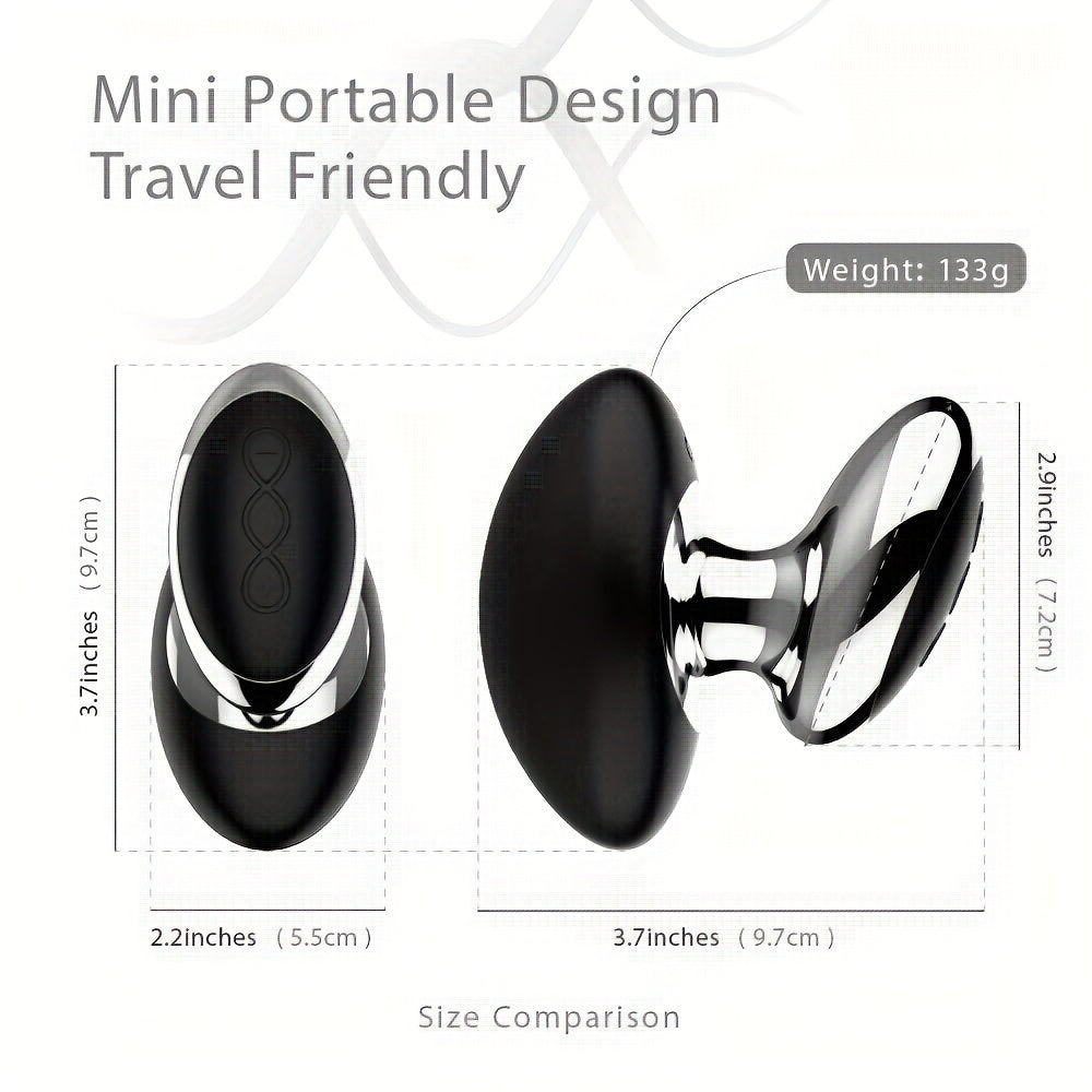 Acvioo Personal Wand Massager With 10 Magic Vibration Modes, Handheld Whisper Quiet, Full Body Silicone Therapy Massager Cordless For Neck Shoulder Back Body Massage, Sports Recovery (Black) luvshop24