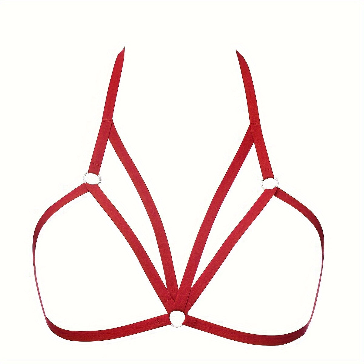 Adjustable Seductive Strappy Chest Harness Bra - Hollow Out & Criss Cross Design - Sexy Lingerie for Daring Erotic Style luvshop24