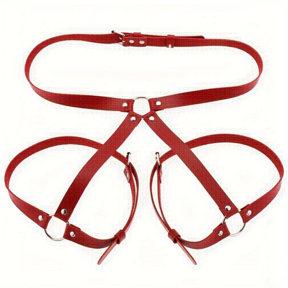 Adult Products Women's Sexy Faux Leather Body Hip Bondage Leg Binding Waist Binding Panties luvshop24