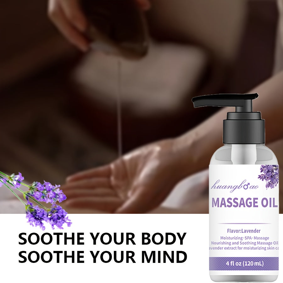 [Sensual Lavender Massage Oil] 2pcs Sensual Lavender Massage Oil - Full Body Smooth Gliding Formula for Couples Date Night - Valentine's Day Present luvshop24