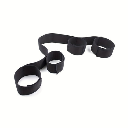 1pc Premium BDSM Restraints Set - Soft Leather Handcuffs & Bed Bondage Kit for Intimate Adventures - Enhanced Sensuality Wrist & Ankle Cuffs for Couples & Women luvshop24