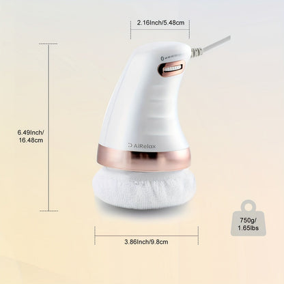 AI Relax Electric Body Massager with Speed Control - Deep Tissue, Muscle Relief, Deep Tissue Massager|Modern Design|Plush White Body Massager, AI Relax luvshop24