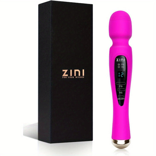 [Quiet Massager] 12 Speed Cordless Wand Massager | Whisper Quiet, Handheld, USB Magnetic Charger, for Body, Sports & Aches - Purple luvshop24