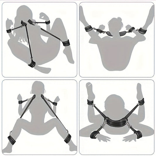 1pc Sexy Role-Play Bondage Set, Interactive Couple Entertainment, Trendy Fashionable Style, No Batteries Needed, for Bedding, Party Gatherings, Pop Culture Themed Accessories luvshop24