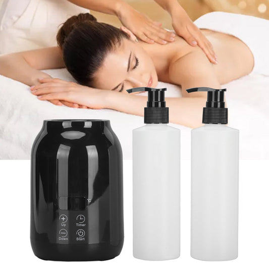 Essential Oil Heater LED Display Temperature Adjust Single Massage Oil Bottle Warmer 110‑ 240V US Plug BO17 luvshop24