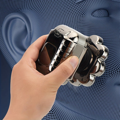 5-in-1 Electric Razor For Men: Detachable Head Shavers With LCD Display, Waterproof Bald Shaver, Magnetic Suction, Hair Clippers, Nose Trimmer, Brush, & Massager! luvshop24