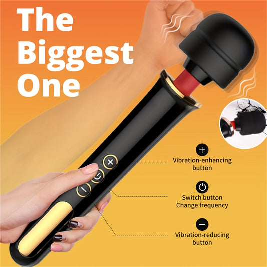 [Magic AV Wand Vibrator] 10 Modes Magic AV Wand Vibrator for Women - USB Rechargeable, Powerful Clitoral & G-Spot Stimulation Massager with 5 Speeds - Perfect Gift luvshop24