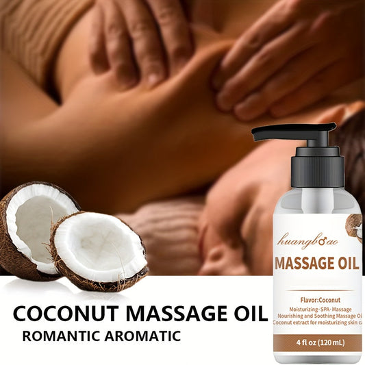 2pcs Coconut Massage Oil for Couples - Full Body Massage Oil for Date Night Massage Smooth Gliding Formula, Valentine'S Day Mother'S Day Gift luvshop24