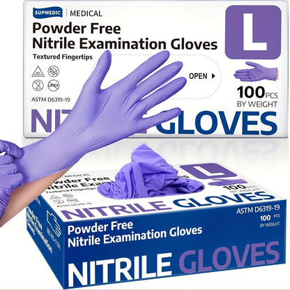 100 Disposable Gloves Made Of Nitrile Rubber, Food Grade Beauty, Kitchen Cooking, Dishwashing, Waterproof, Massage, Oil Resistant, Durable And Clean luvshop24