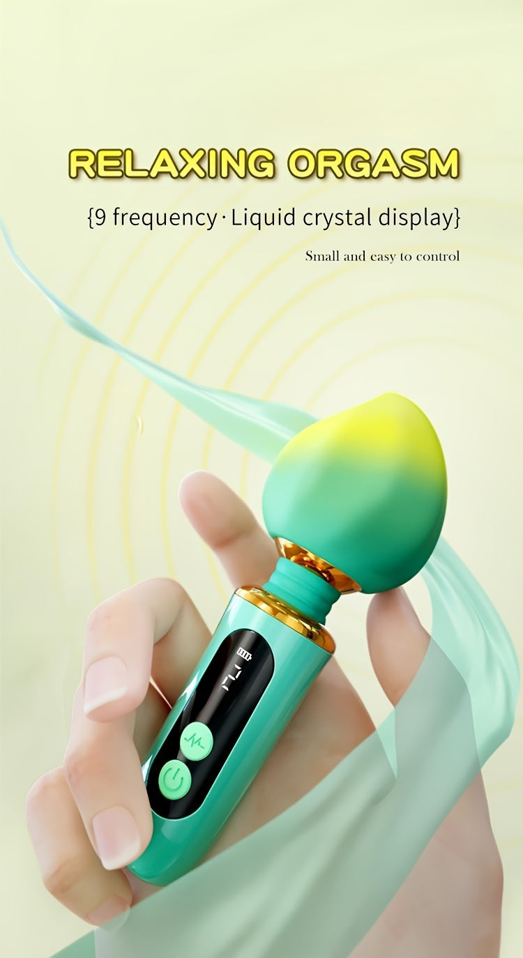 [Peach-Shaped Rechargeable Vibrator] 1pc Multi-Frequency Peach-Shaped USB Rechargeable Vibrator - 3 Vibrating Modes, 380mAh Lithium Battery, Portable Adult Pleasure Device for Women luvshop24
