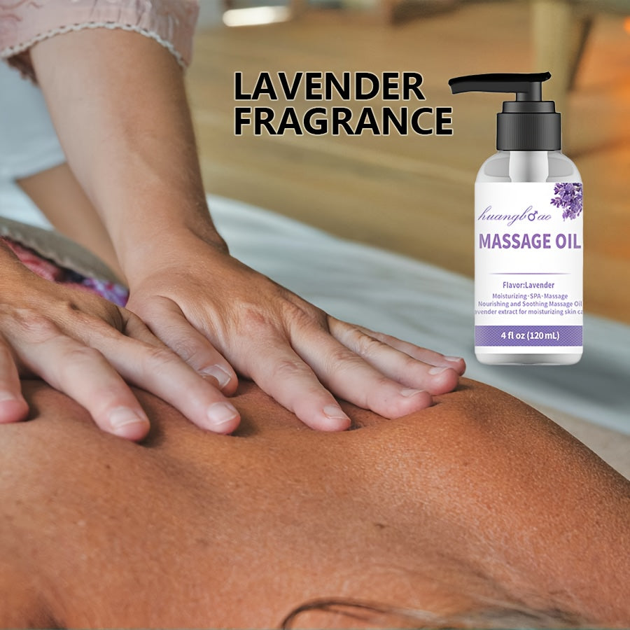 [Sensual Lavender Massage Oil] 2pcs Sensual Lavender Massage Oil - Full Body Smooth Gliding Formula for Couples Date Night - Valentine's Day Present luvshop24