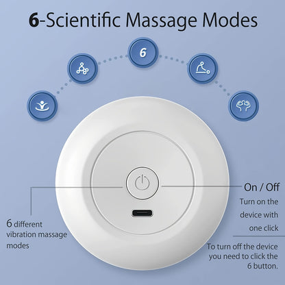 Portable Handheld Massager Wand, 6 Vibration Modes, USB Rechargeable Lithium Battery, Unscented Mini Electric Massage Tool for Neck, Shoulder, Back, and Whole Body Relief luvshop24