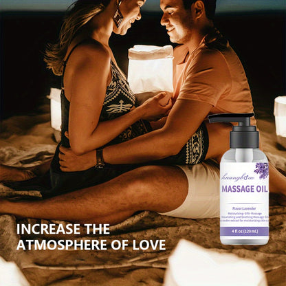 [Sensual Lavender Massage Oil] 2pcs Sensual Lavender Massage Oil - Full Body Smooth Gliding Formula for Couples Date Night - Valentine's Day Present luvshop24