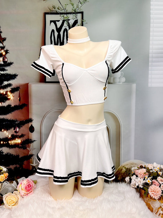 Naughty Sailor Suit Cosplay Costume, Without Fishnet Stockings, Women's Sexy Erotic Clothing luvshop24