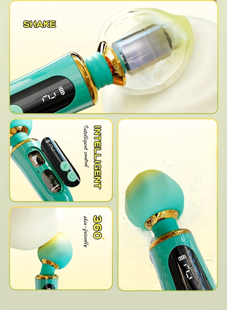 [Peach-Shaped Rechargeable Vibrator] 1pc Multi-Frequency Peach-Shaped USB Rechargeable Vibrator - 3 Vibrating Modes, 380mAh Lithium Battery, Portable Adult Pleasure Device for Women luvshop24