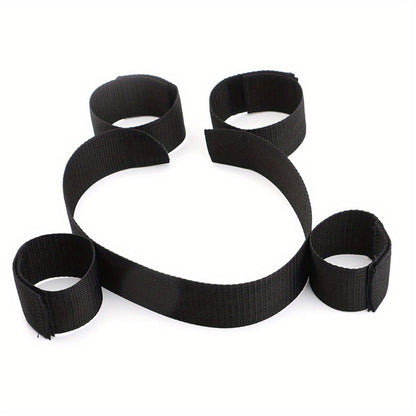 1pc Premium BDSM Restraints Set - Soft Leather Handcuffs & Bed Bondage Kit for Intimate Adventures - Enhanced Sensuality Wrist & Ankle Cuffs for Couples & Women luvshop24