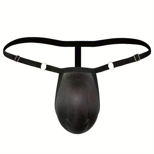 [Naughty Lingerie] Men's Naughty Lingerie | Solid Color | G-String Thong with Cup Bulge Bikini Pouch | Erotic Underpants luvshop24