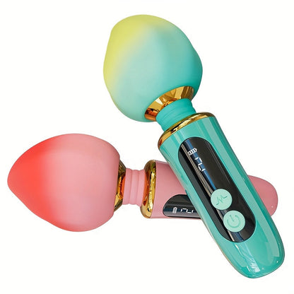 [Peach-Shaped Rechargeable Vibrator] 1pc Multi-Frequency Peach-Shaped USB Rechargeable Vibrator - 3 Vibrating Modes, 380mAh Lithium Battery, Portable Adult Pleasure Device for Women luvshop24
