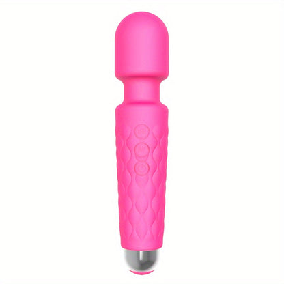 20 Vibrations Pattern Powerful Quiet Rechargeable Magic Wand Massager luvshop24