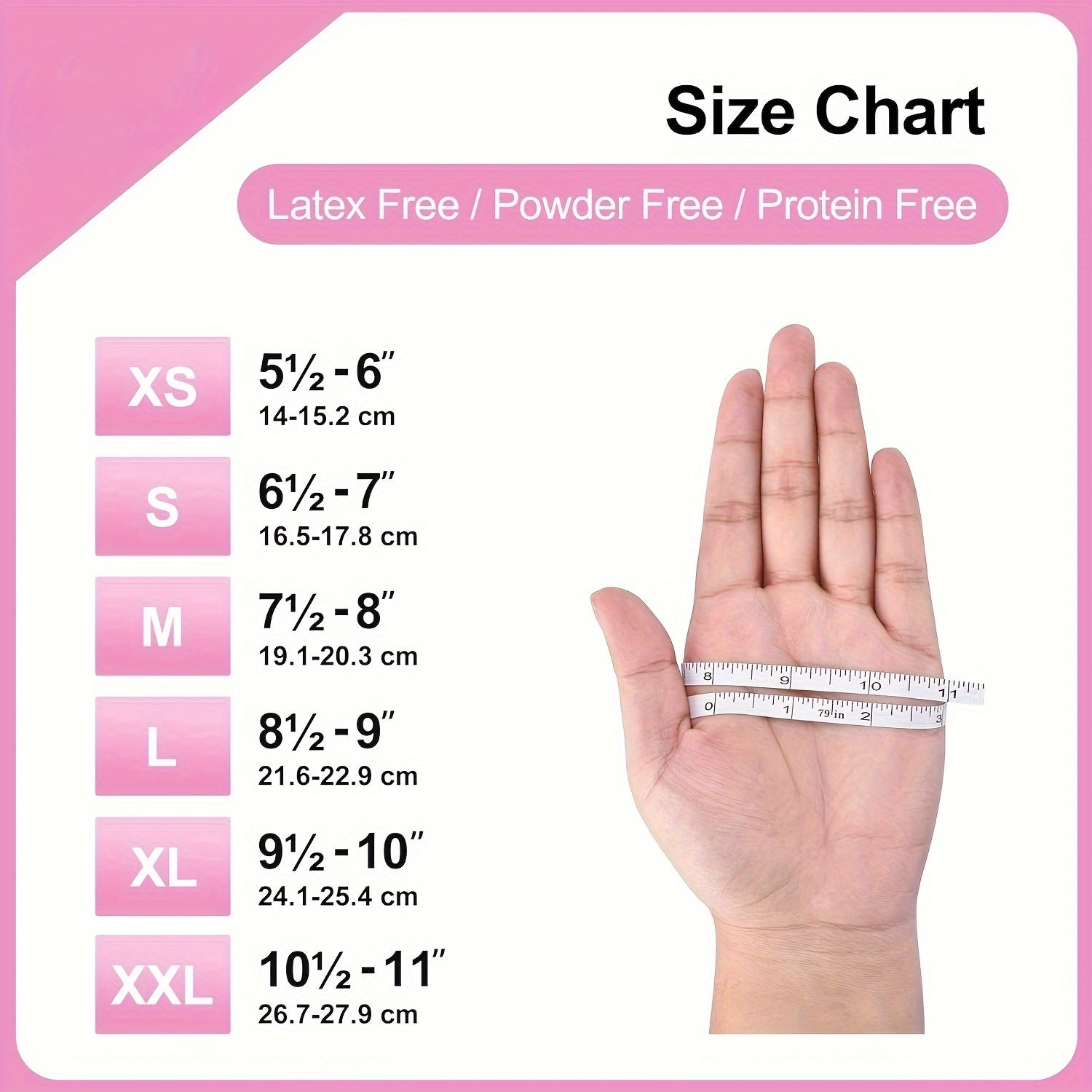100 Disposable Gloves Made Of Nitrile Rubber, Food Grade Beauty, Kitchen Cooking, Dishwashing, Waterproof, Massage, Oil Resistant, Durable And Clean luvshop24