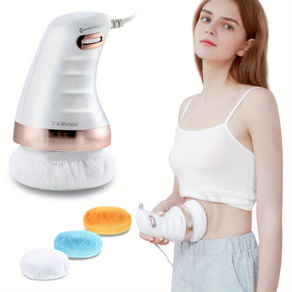 AI Relax Electric Body Massager with Speed Control - Deep Tissue, Muscle Relief, Deep Tissue Massager|Modern Design|Plush White Body Massager, AI Relax luvshop24