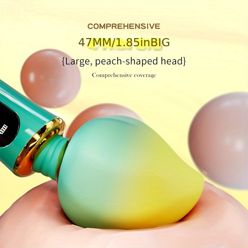 [Peach-Shaped Rechargeable Vibrator] 1pc Multi-Frequency Peach-Shaped USB Rechargeable Vibrator - 3 Vibrating Modes, 380mAh Lithium Battery, Portable Adult Pleasure Device for Women luvshop24