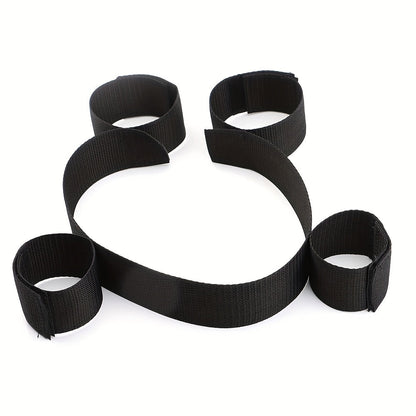 1pc Premium BDSM Restraints Set - Soft Leather Handcuffs & Bed Bondage Kit for Intimate Adventures - Enhanced Sensuality Wrist & Ankle Cuffs for Couples & Women luvshop24