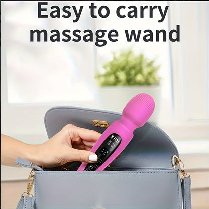[Quiet Massager] 12 Speed Cordless Wand Massager | Whisper Quiet, Handheld, USB Magnetic Charger, for Body, Sports & Aches - Purple luvshop24