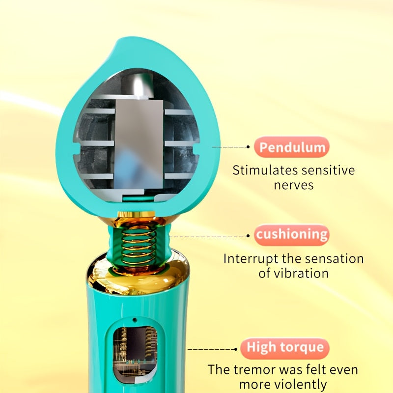 [Peach-Shaped Rechargeable Vibrator] 1pc Multi-Frequency Peach-Shaped USB Rechargeable Vibrator - 3 Vibrating Modes, 380mAh Lithium Battery, Portable Adult Pleasure Device for Women luvshop24