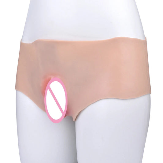 FAAK Silicone Pussy Pants Sissy Cosplay Vaginal Pants for Men Couple Sexing Games Erotic Dildo With Pussy luvshop24