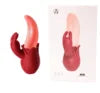 LOVE Amazing best seller of 2 in 1 vibrations rabbit  vibrator for female to stimulate G-spot, clitoris and labia luvshop24