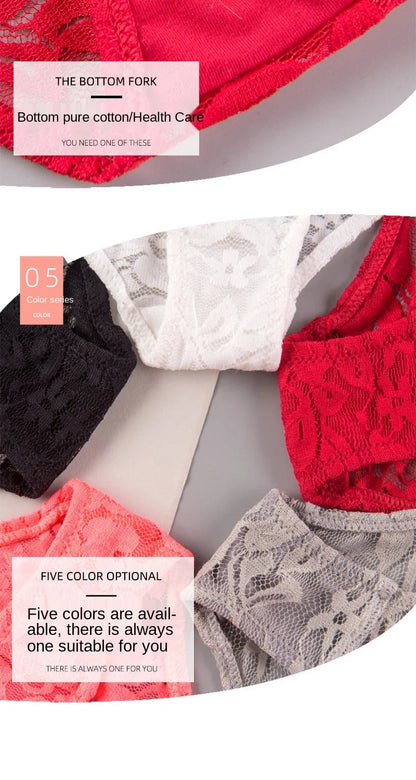 Women's Underwear Sexy Lace Panties Fashion Transparent Comfortable Briefs Low Waist Seamless Underpants Female Sexy Lingerie luvshop24