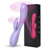 Fully Glued Rabbit Vibrator Dual Motor Rechargeable Silicone Female Massager 10 Speed Vibration for Adult Shower Toys luvshop24