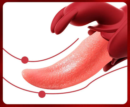 Direct Factory Sale of Women's 2-in-1 Rabbit Vibrator Stimulating G-Spot Clitoris & Labia Show Your Love! luvshop24