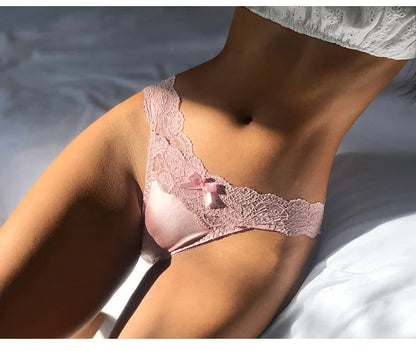 Meet'r 3Pcs/lot Women Sexy Lace Panties Low-waist Underwear Female G String Breathable Hollow out Lingerie Temptation Intimates luvshop24