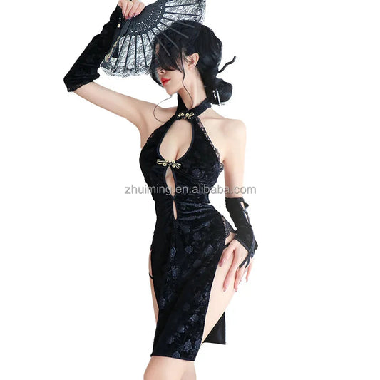 Orient Sexy Erotic Lingerie Women Cheongsam luvshop24
