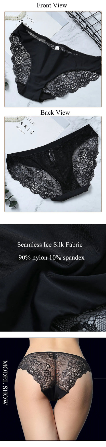 Lace Panties Female Underpants Sexy Panties For Women Briefs  Underwear Comfortable Ladies Pantys Lingerie 13 Solid Color luvshop24