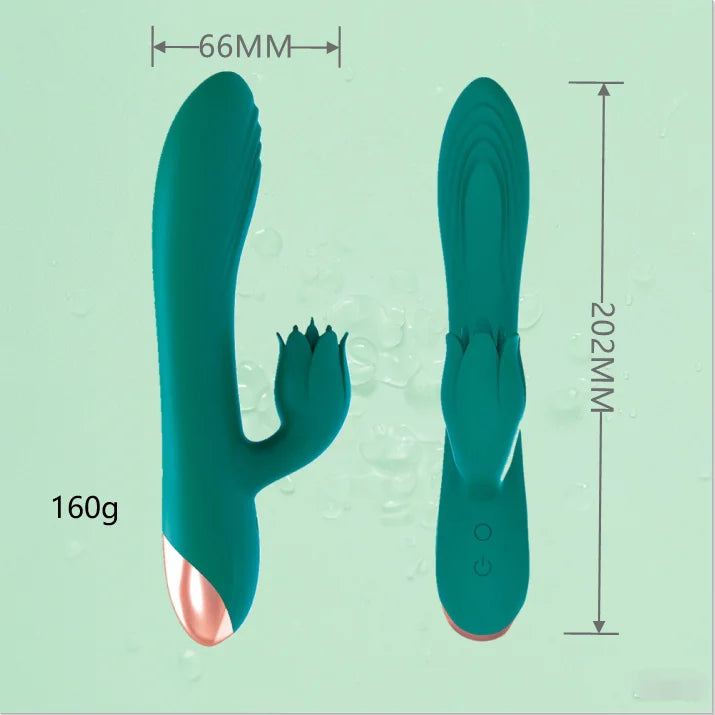G Spot Rabbit Vibrator for Women Clitoris Nipple Dual Stimulator Vagina Massager 2 in 1 Masturbator Dildo for Adult Sexy Toys luvshop24