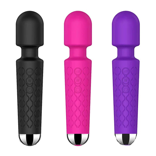 USB Rechargeable Personal Body Wellness Wand Massager Stick Vibrator Powerful G-Spot Mini AV Wand Vibrator for Women Masturbator luvshop24
